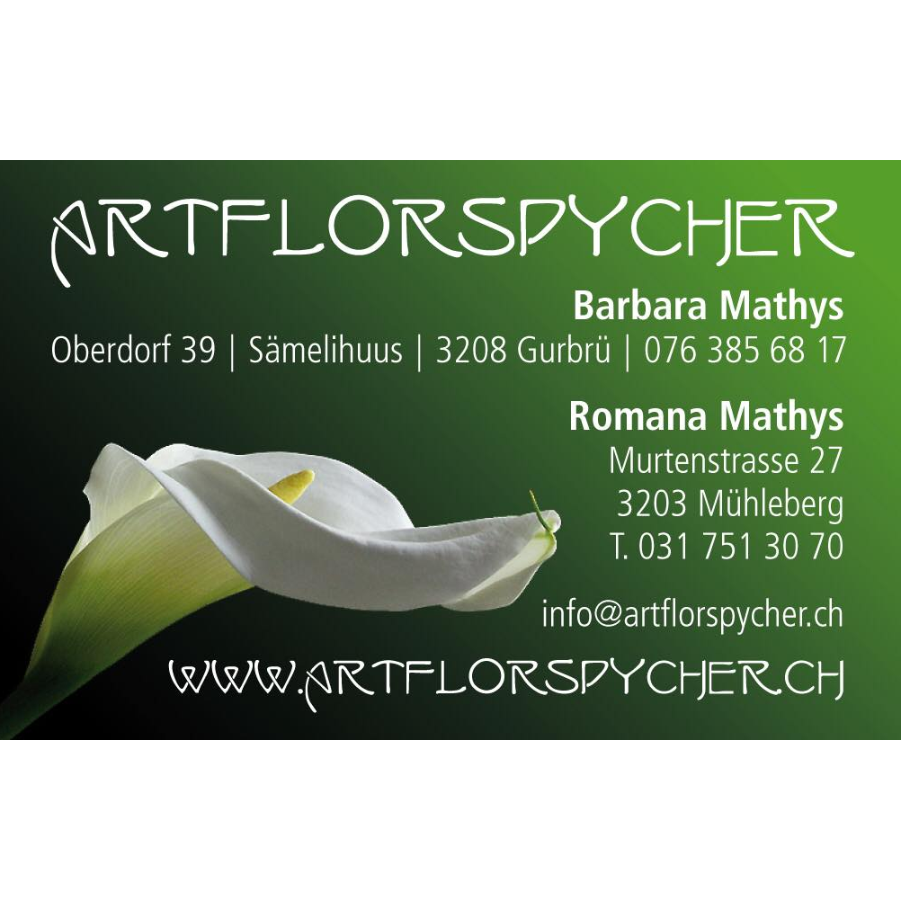 Artflorspycher Blumengeschäft Mühleberg und Gurbü Logo