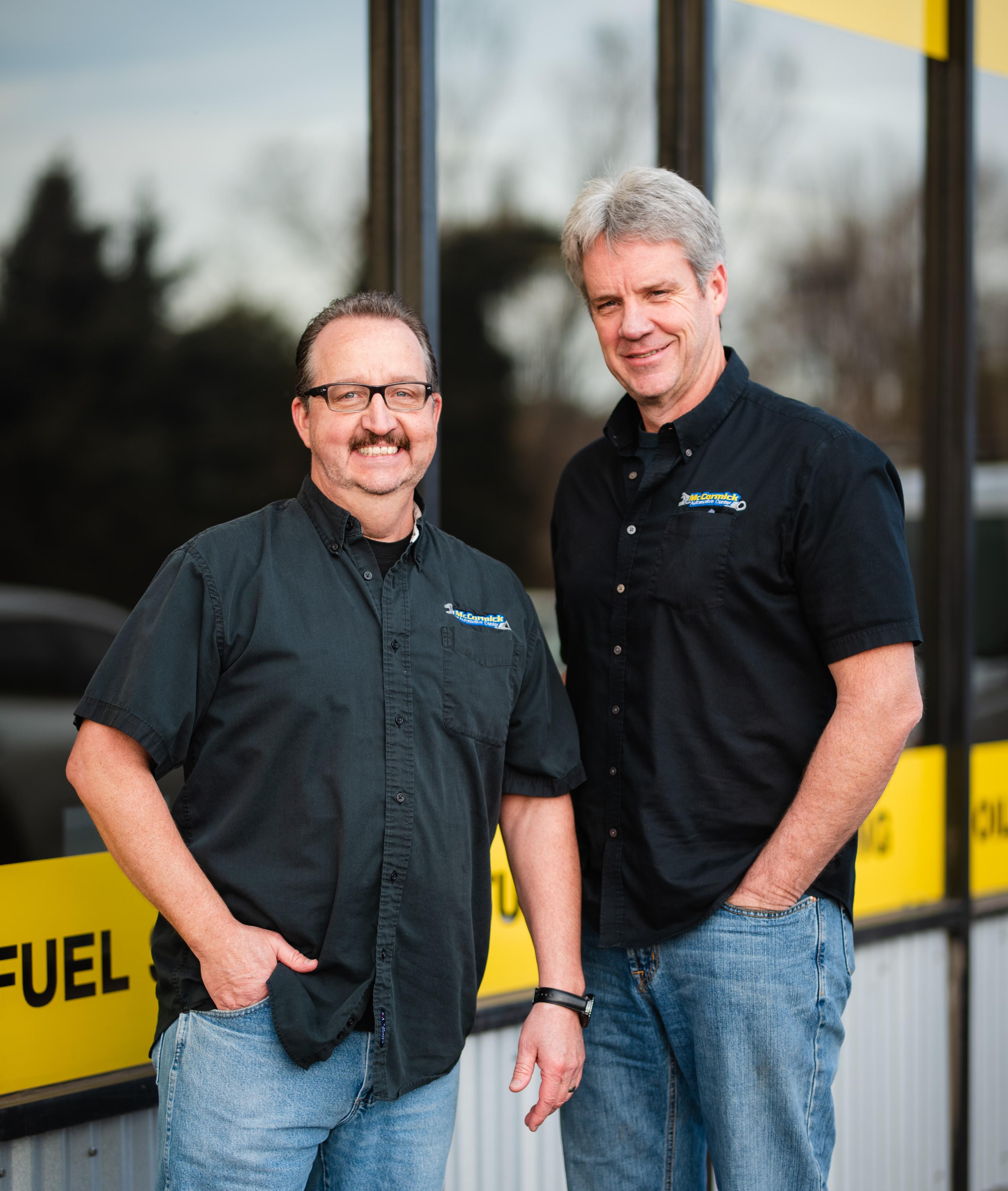 John McCormick and Corry Brown - Owners of McCormick Automotive Center McCormick Automotive Center Fort Collins (970)472-2030