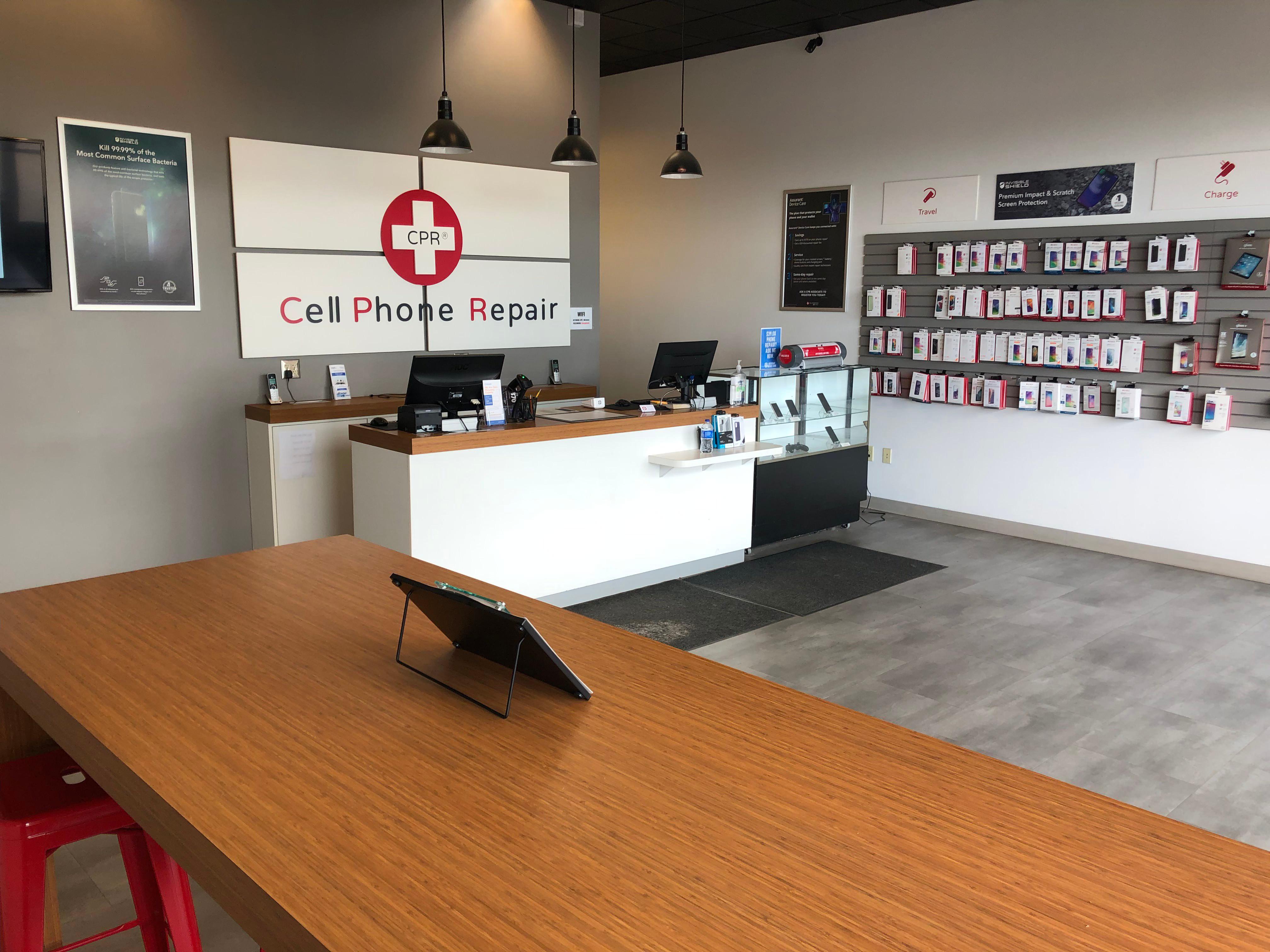 store interior of cpr cell phone repair coon rapids mn