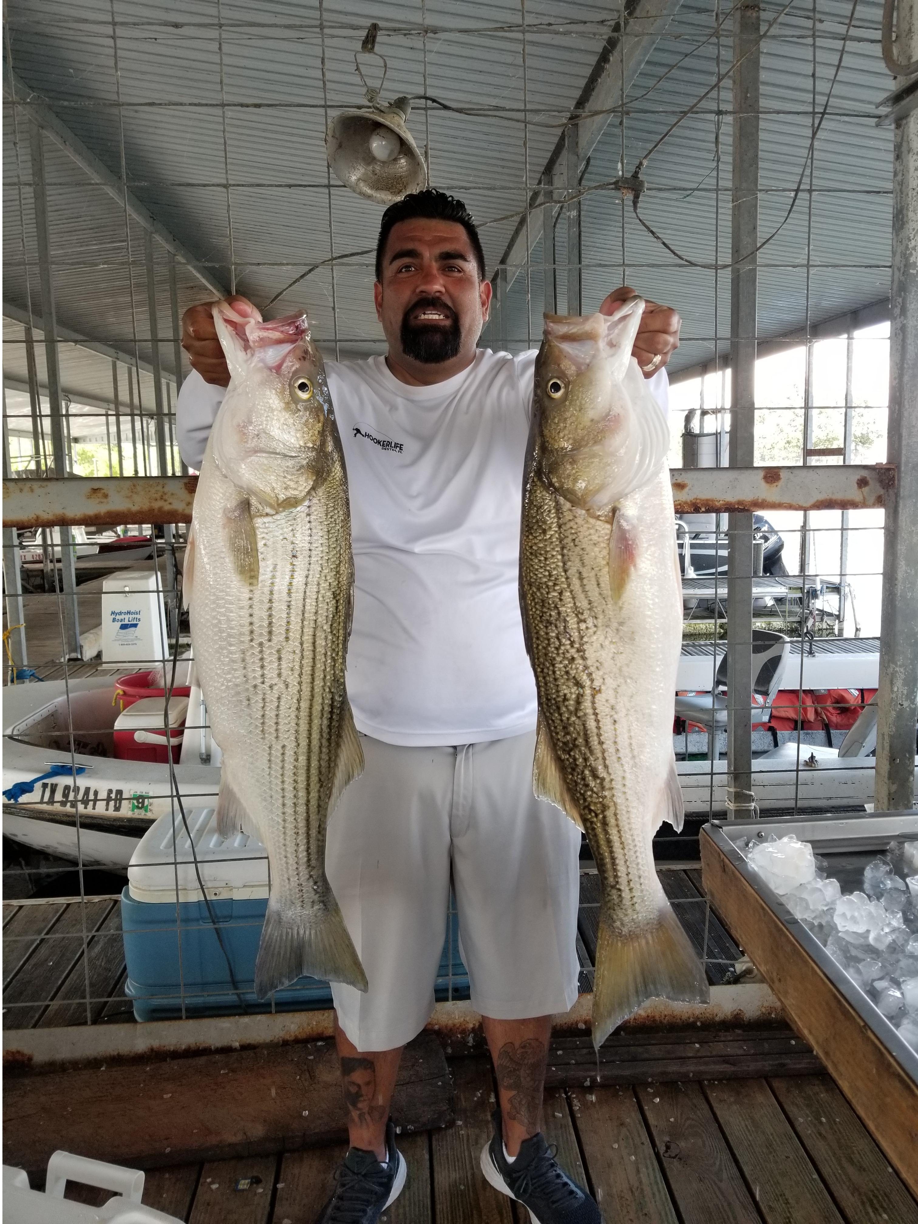 Capt Steve Barnes Lake Texoma Striper Fishing Guide Photo