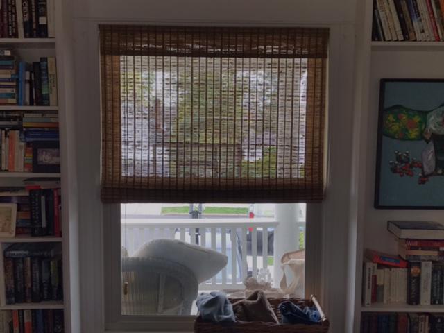 Looking for a natural touch in your room? Woven Wood Shades are the way to go. We recently installed these in Pleasantville, NY, and they look great! #BudgetBlindsOssining #PleasantvilleNY #WovenWoodShades #NaturalShades #FreeConsultation