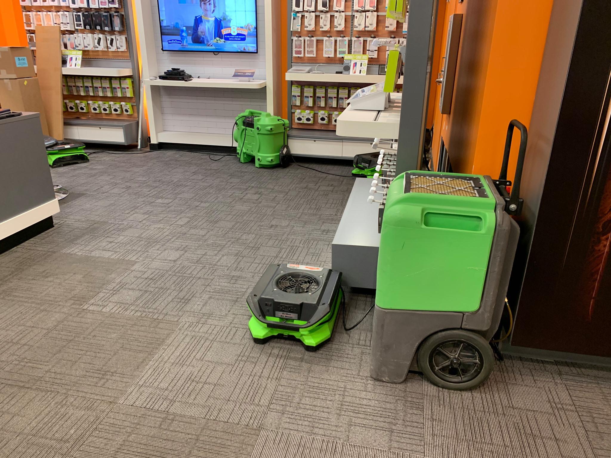 "Faster to any size disaster" to all commercial restoration project such as this one at AT&T! Commercial & water restoration is an area that our team takes great pride in. We had AT&T's doors back open in no time! Give our team a call today! (314) 846-0600