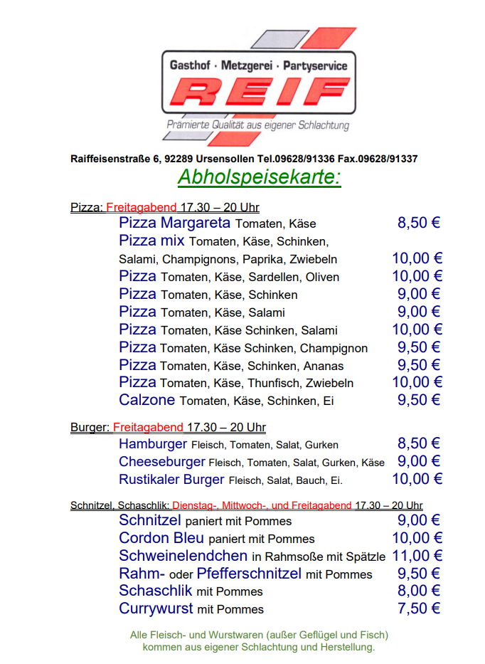 Bilder Gasthof & Fremdenzimmer Reif