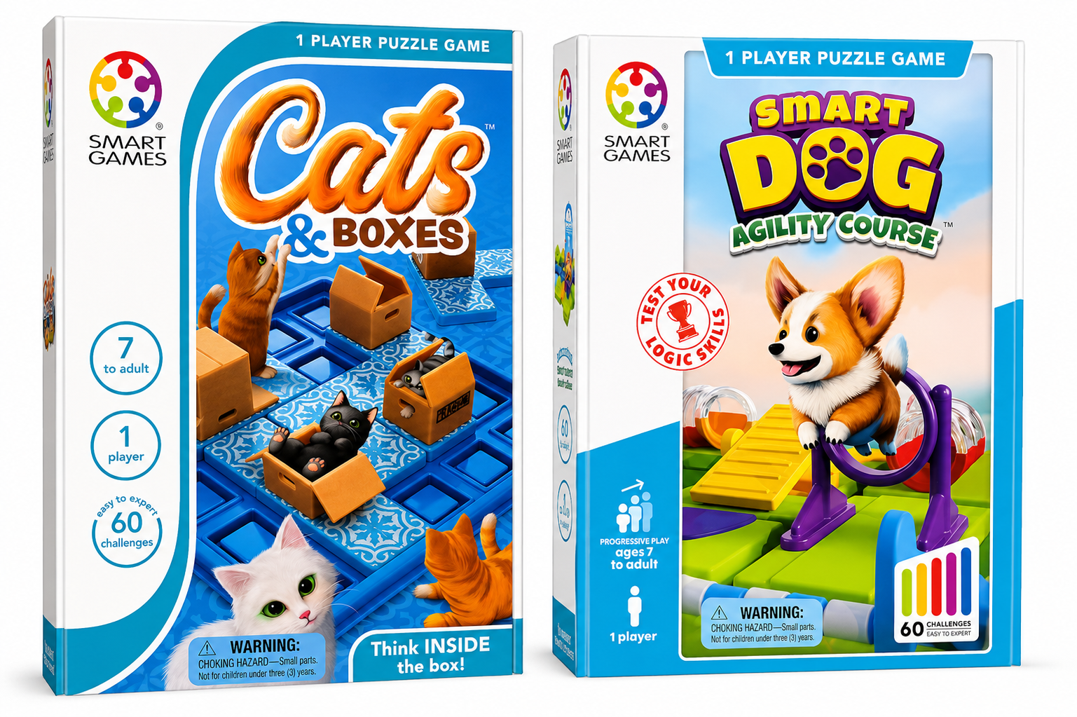 SmartGames offers a range of compact puzzle games designed for logic and problem-solving across diff 