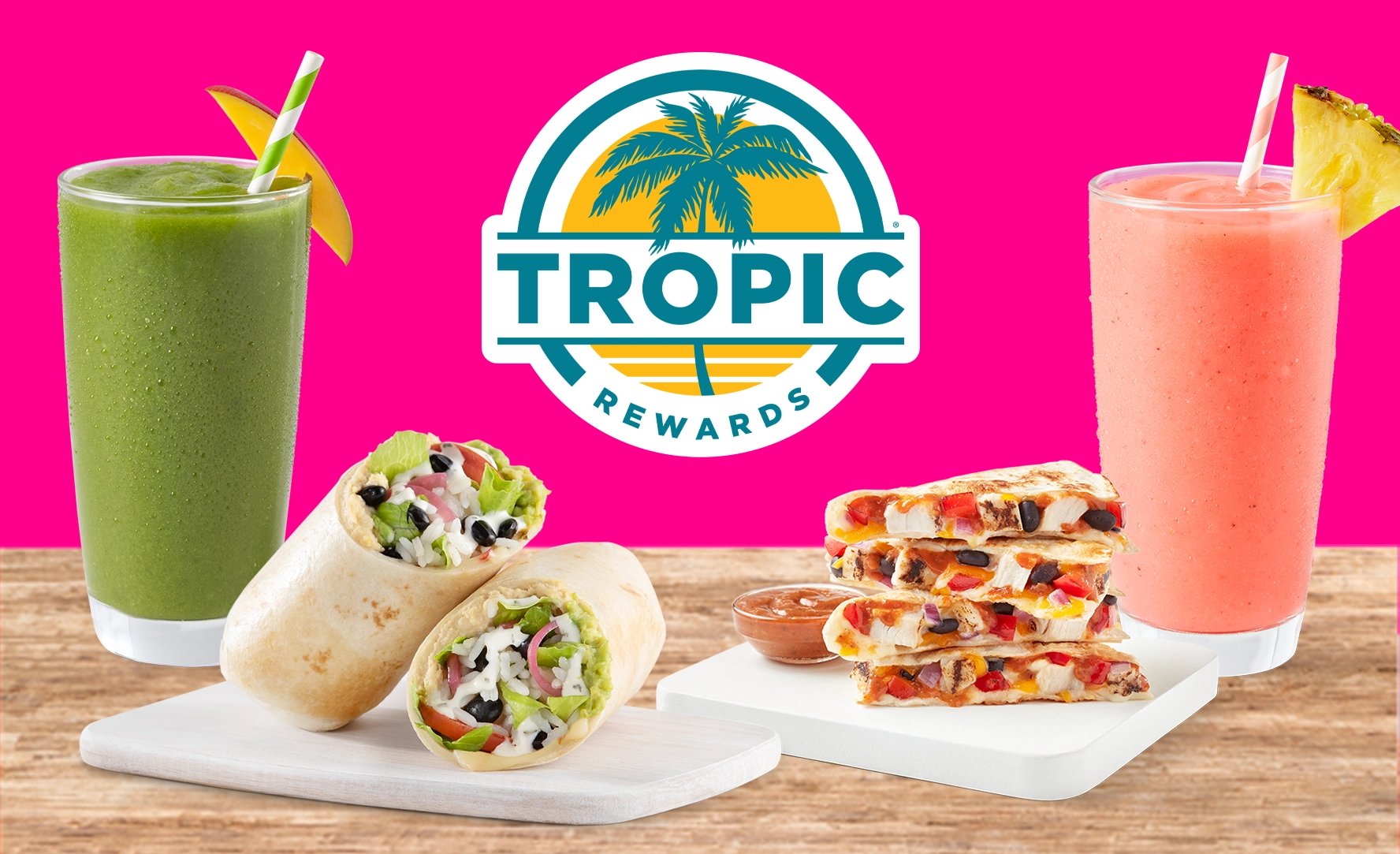 Image of Tropic Rewards® at Tropical Smoothie Café.