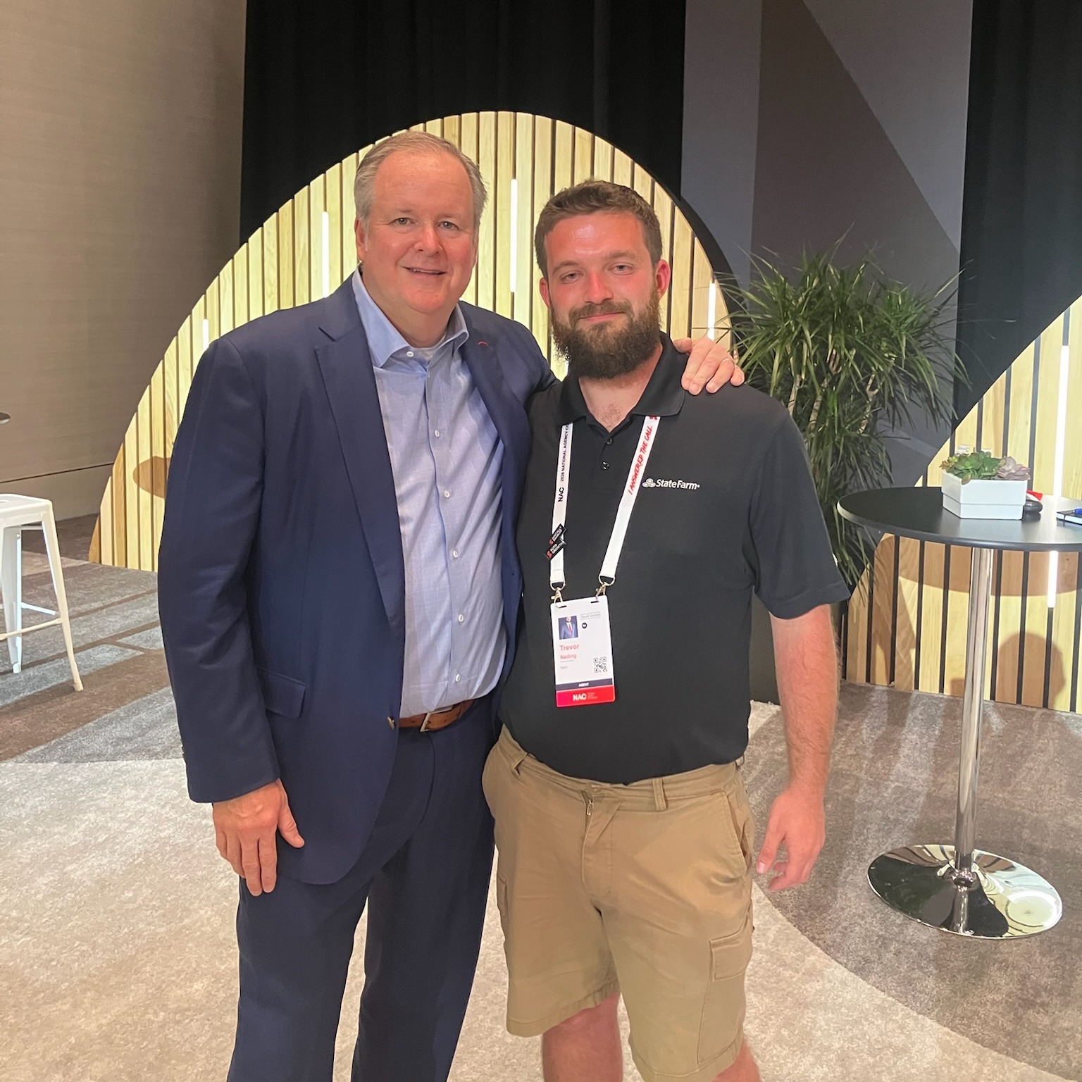 Trevor had the opportunity to meet with the CEO at the National Agent Convention and share ideas about improving experiences for our policyholders and strengthening our community connections.