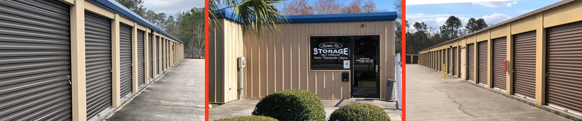 3 convenient locations Santa Fe Self Storage Gainesville (352)373-0004