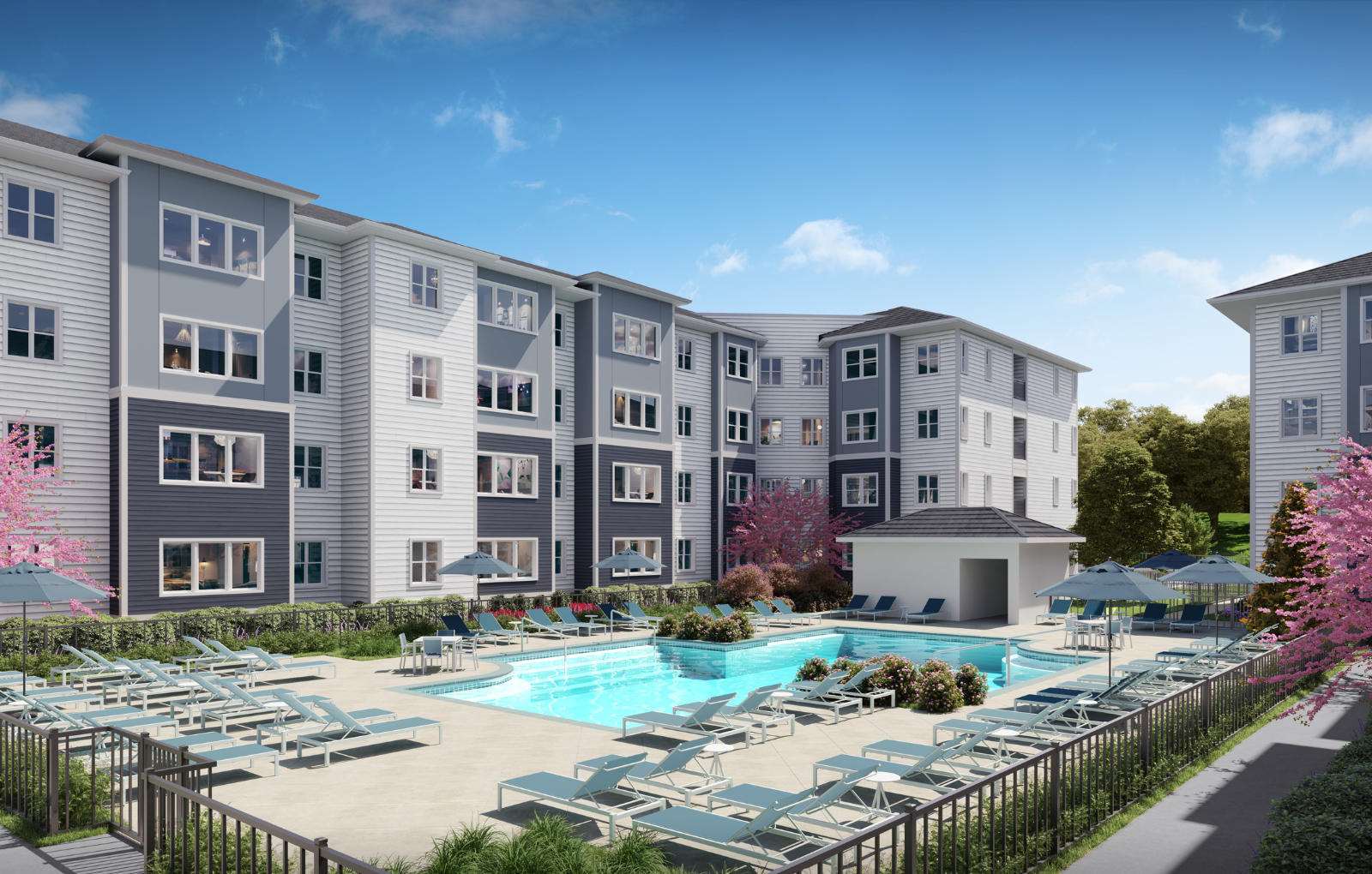 Swimming Pool at Cyrus Apartments in NE Austin Texas 