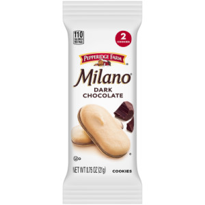Pepperidge Farm Milano Cookies Foodservice Snack Packs, 0.75 ounce 2-Packs, 120 Individual Packages featured image