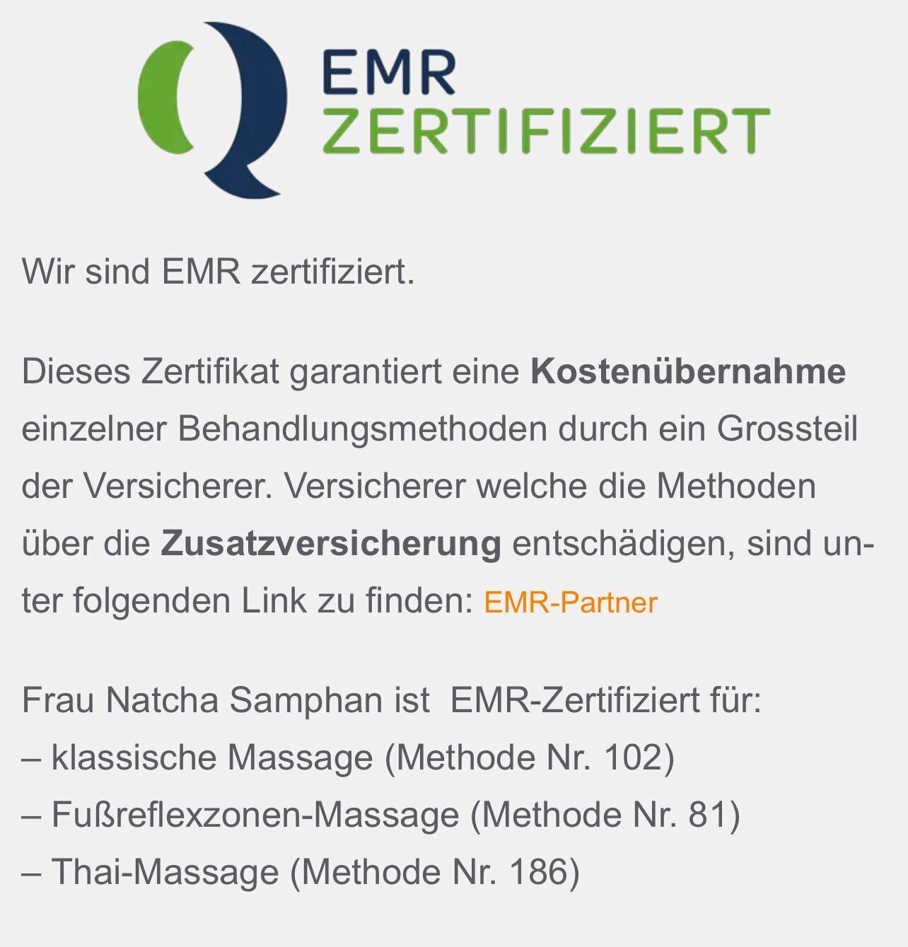Bilder ThaiVital Thaimassage in Basel, Inhaberin: Natcha Samphan