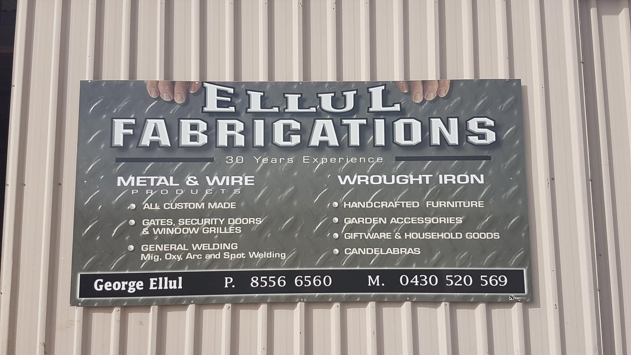 Ellul Fabrications Aldinga Beach (08) 8556 6560