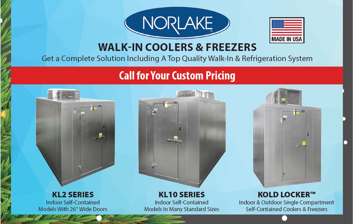 Walk in Coolers and Freezers 
Ice Machines, Reach In , Fryers Ovens and More