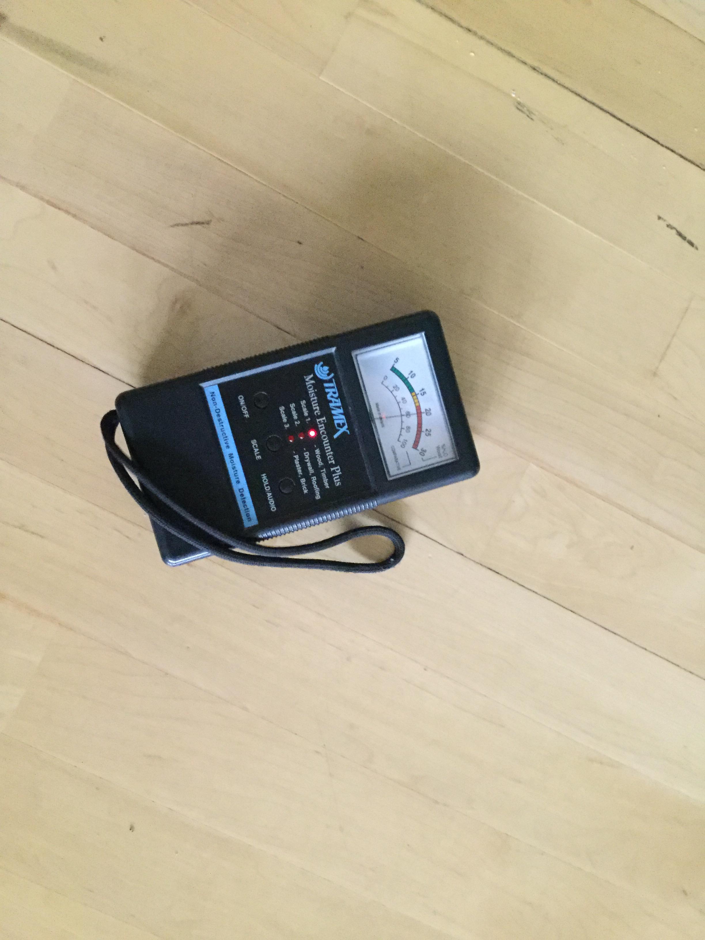 Moisture meters are one of the many tools we utilize during water damage restoration.