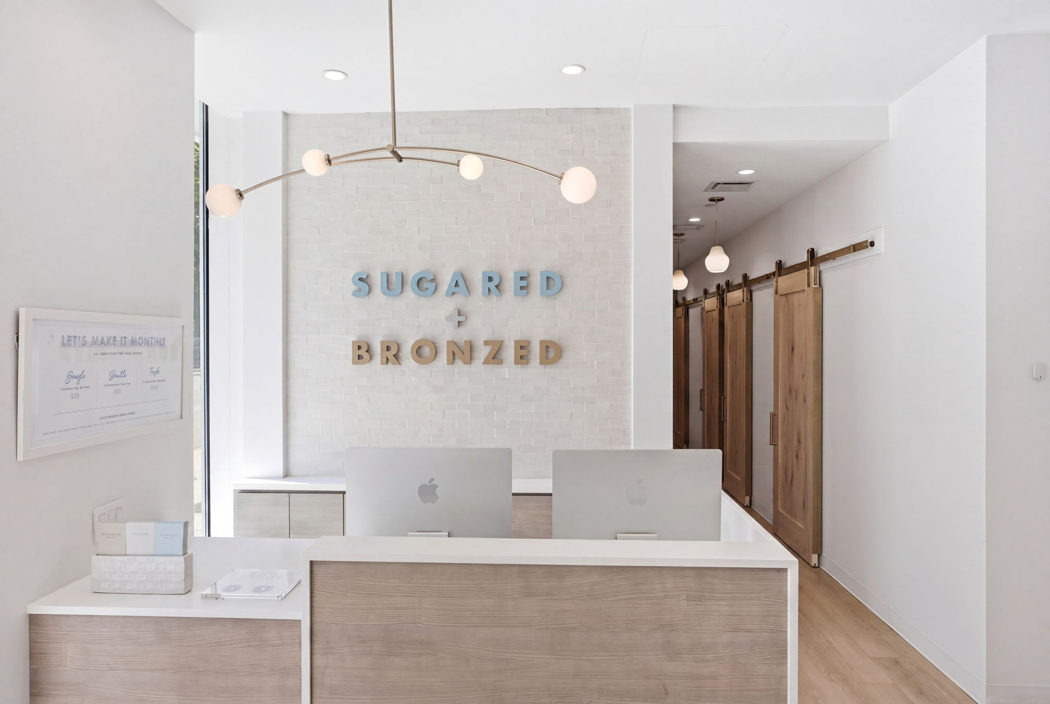 SUGARED + BRONZED Lower East Side Reception Desk