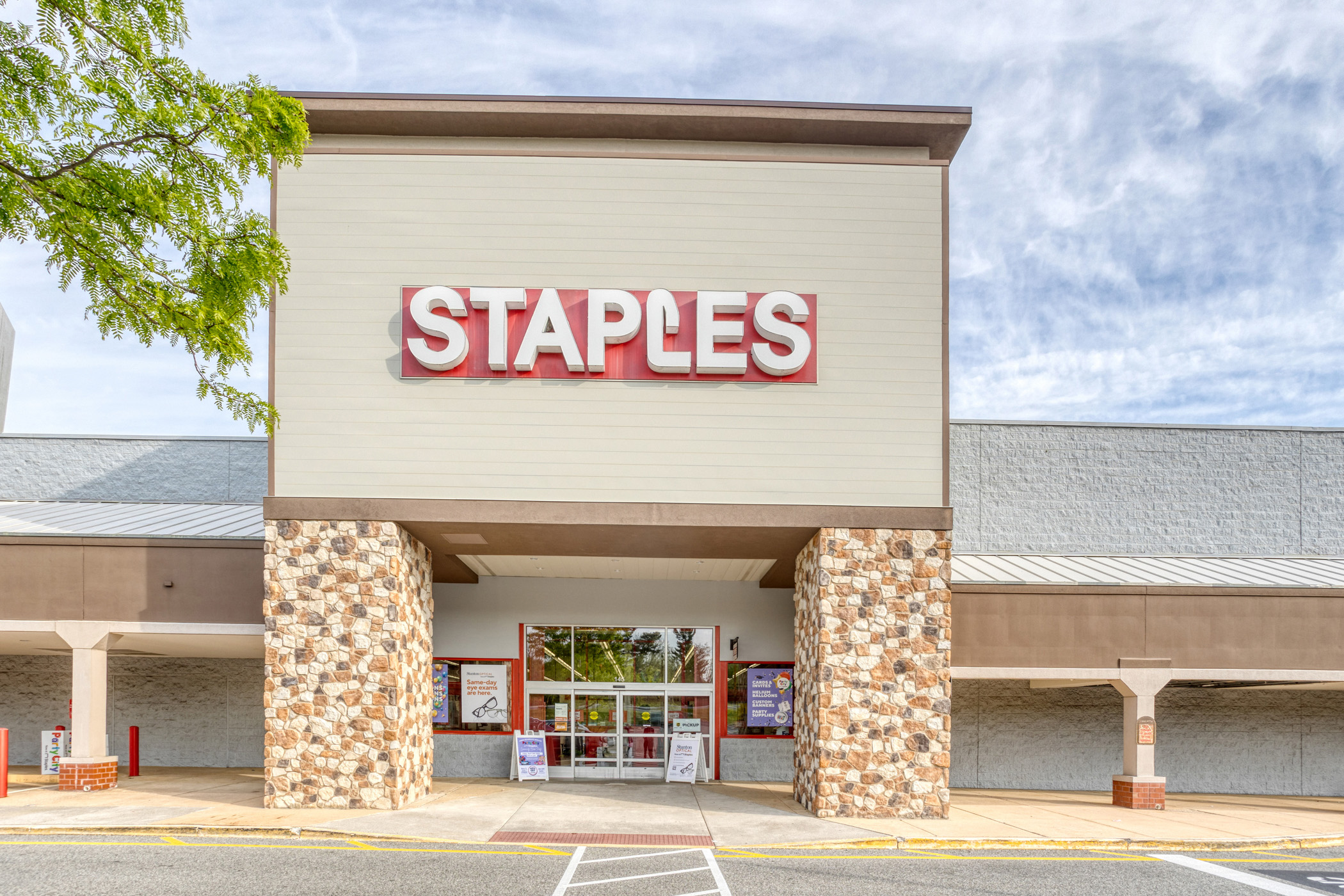 Storefront - Stanton Optical in Staples at 145 Swedesford Rd, Wayne, PA 19087