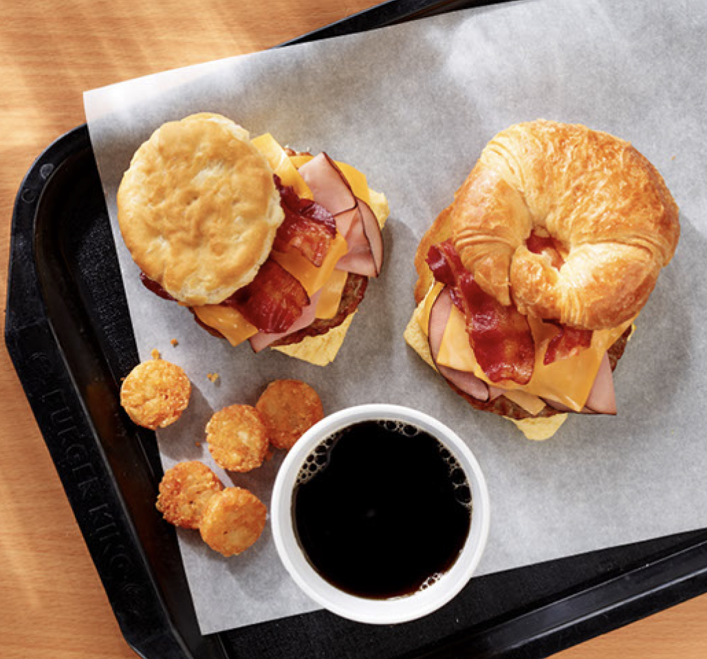 Bacon, Egg & Cheese Croissan'wich
Hasbrowns
Fully Loaded Biscuit Burger King Spring (281)419-4285