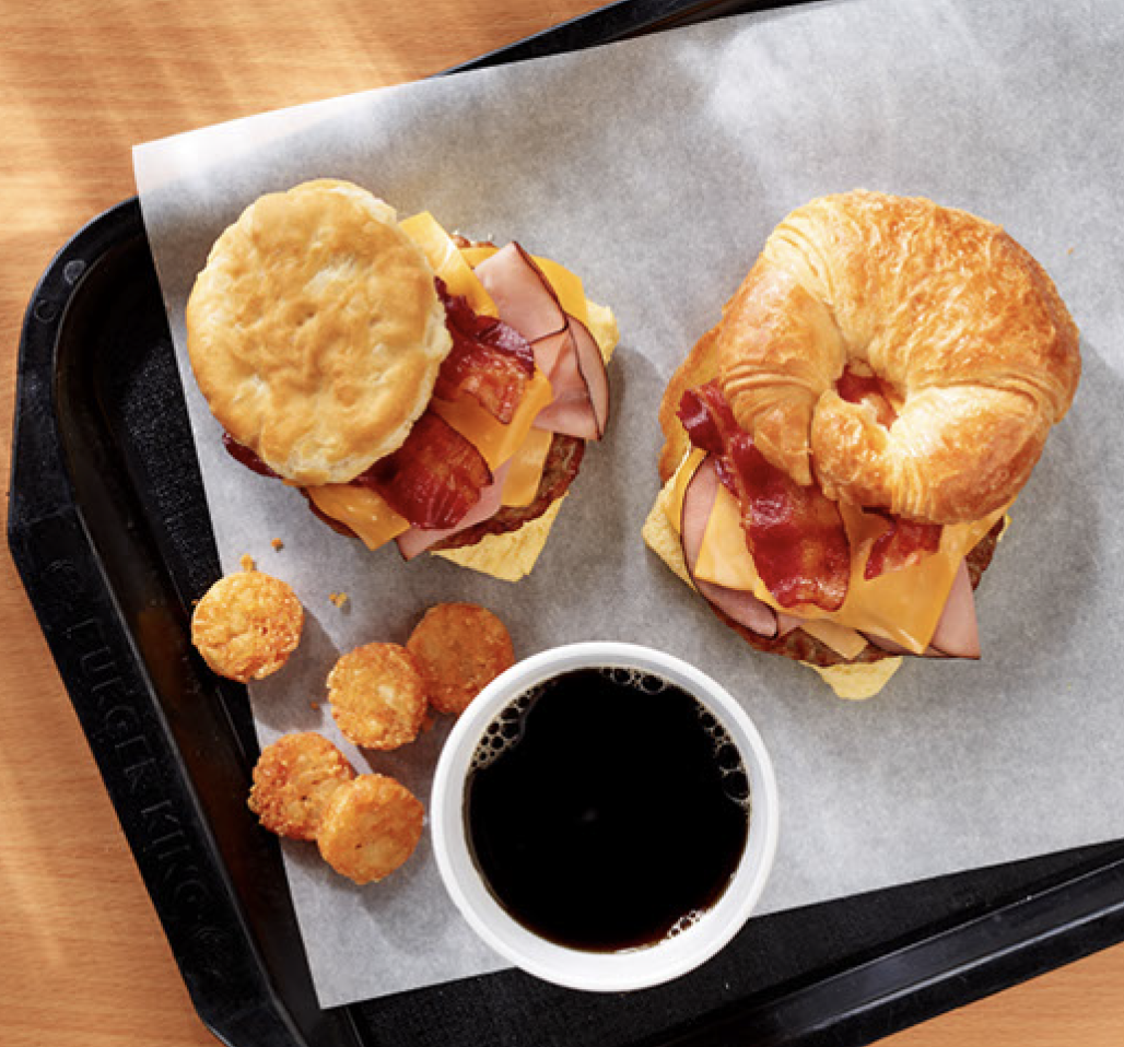 Bacon, Egg & Cheese Croissan'wich
Hasbrowns
Fully Loaded Biscuit Burger King Sharonville (513)554-1281