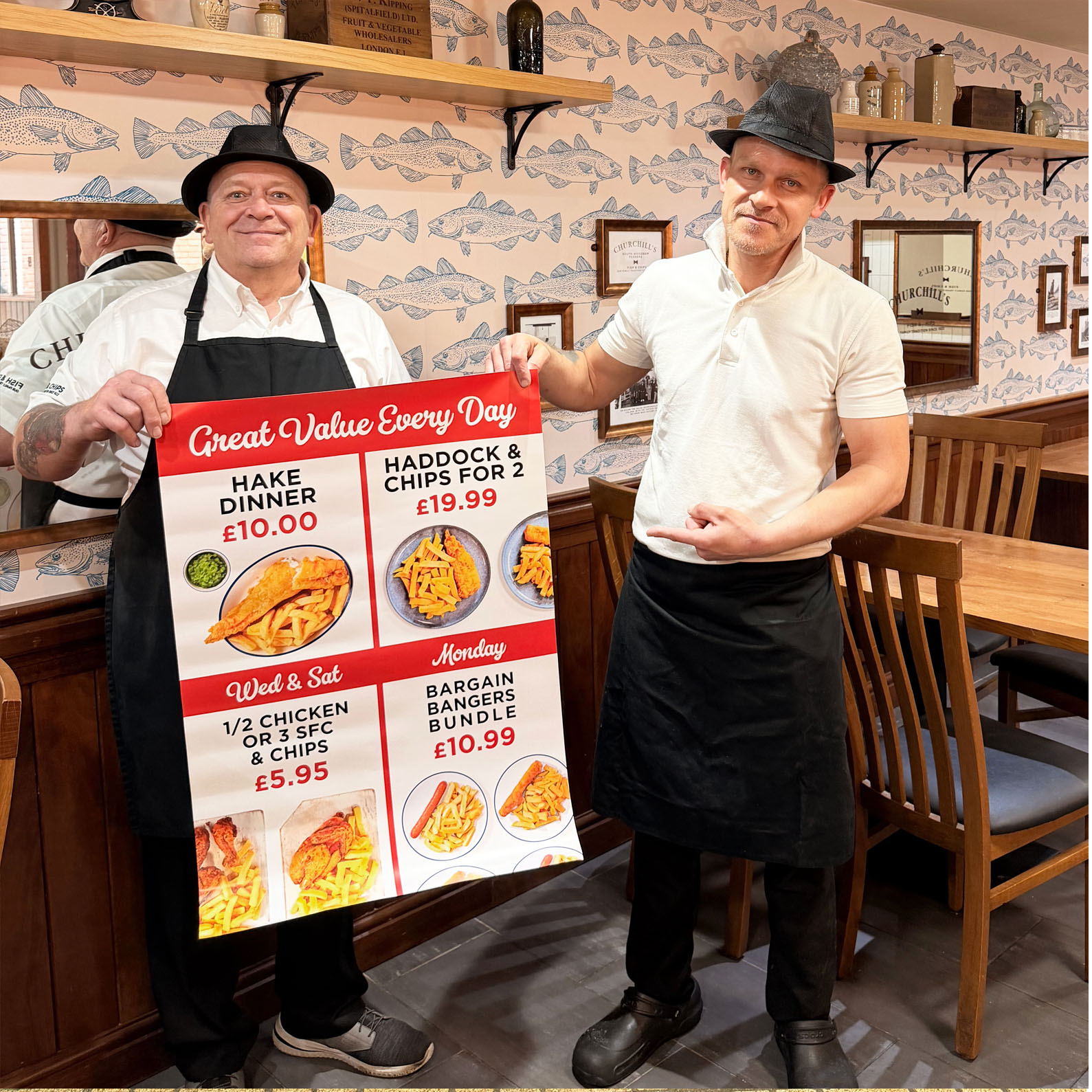 Churchill's offers April 2026