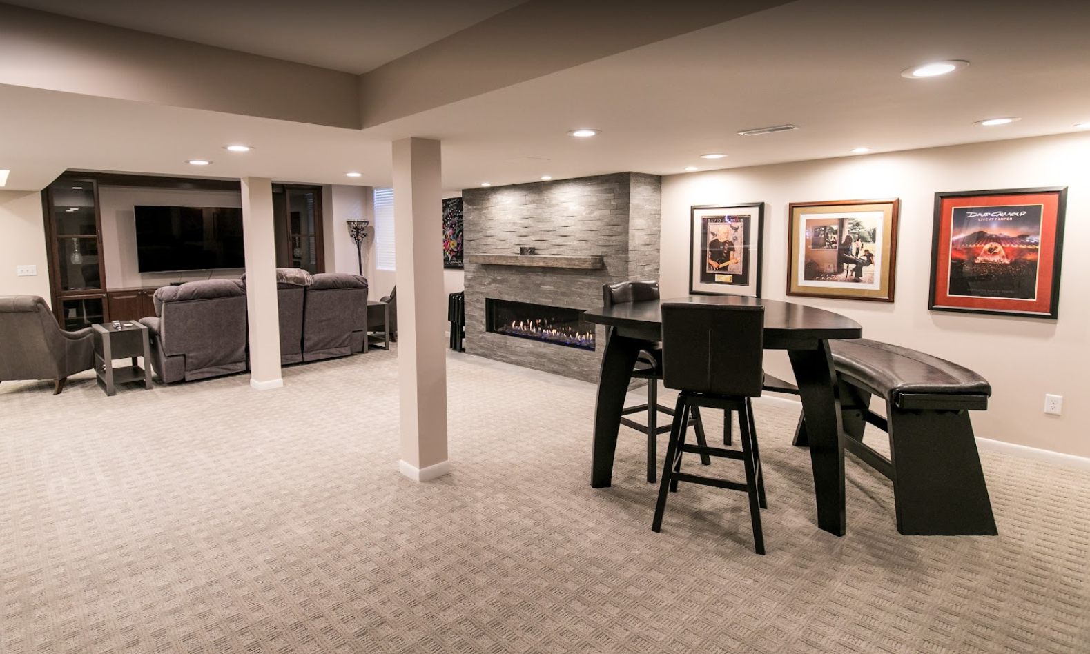 Cowdin Design + Build basement remodel project