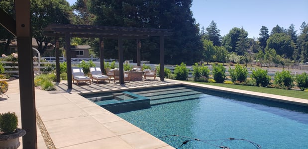 Images Sonoma Backyard Pool Construction