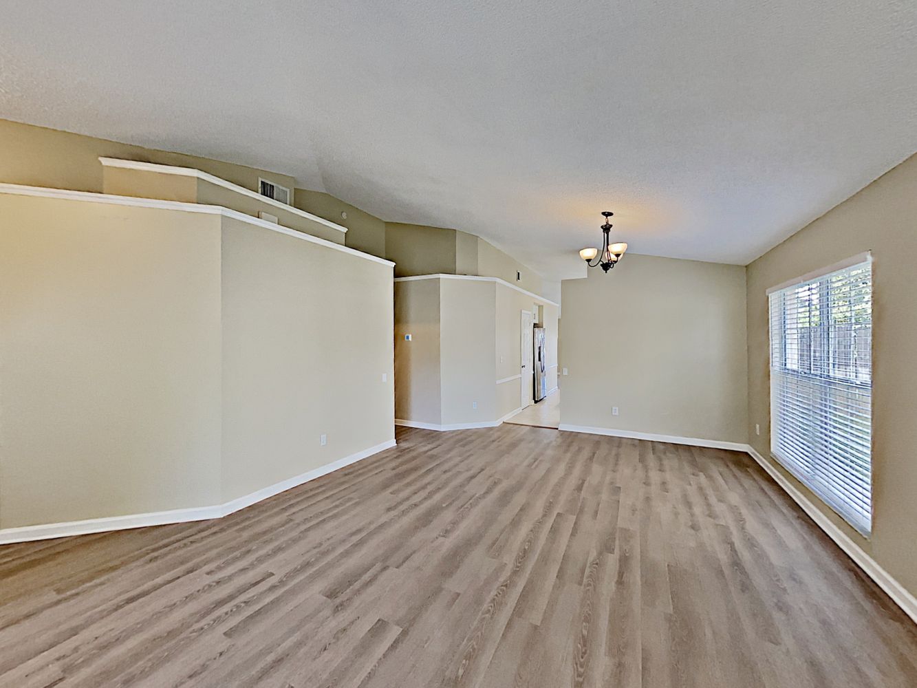 Gorgeous vinyl plank flooring at Invitation Homes Orlando.