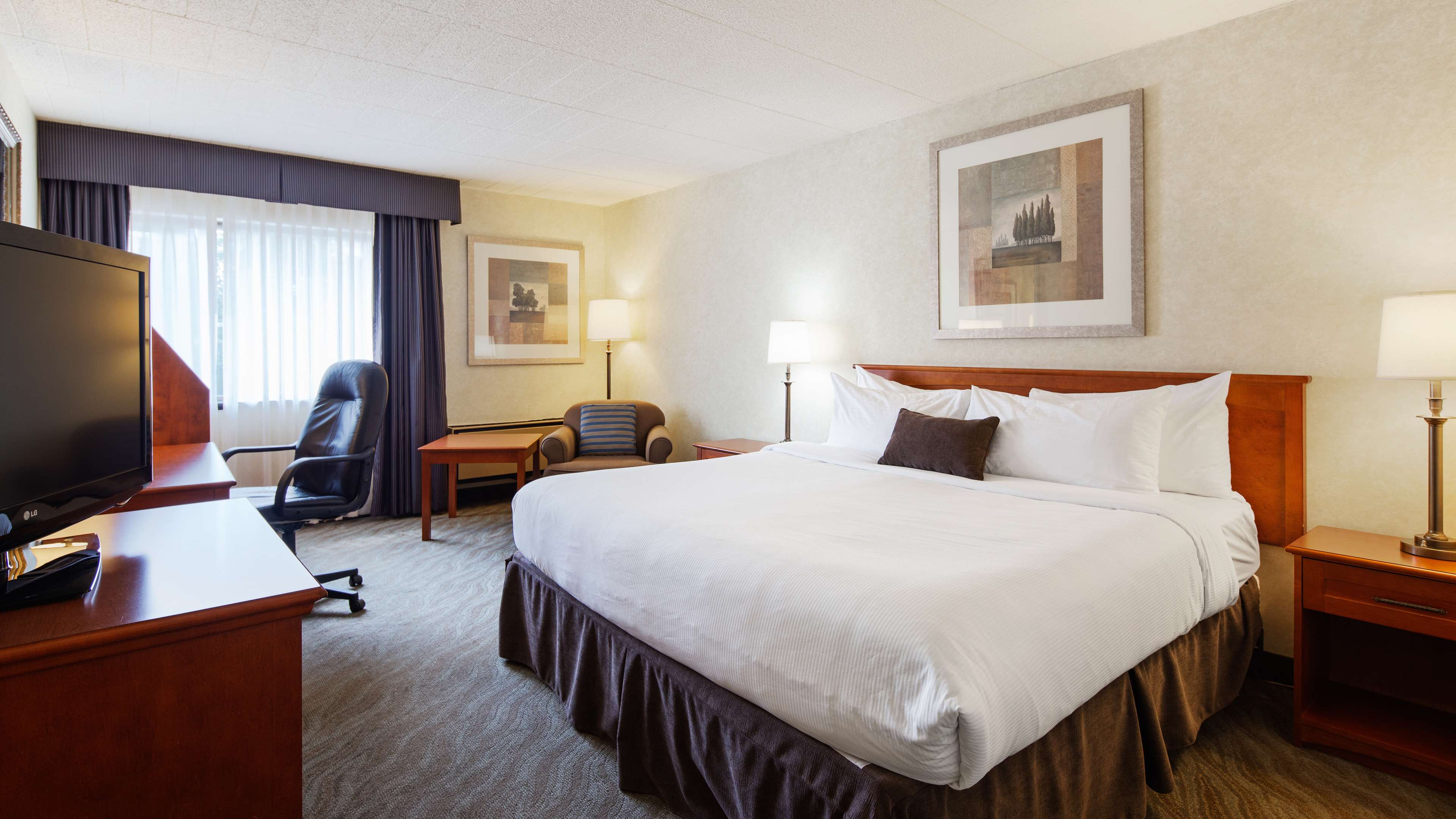 King Bed Guest Room Best Western North Bay Hotel & Conference Centre North Bay (705)474-5800