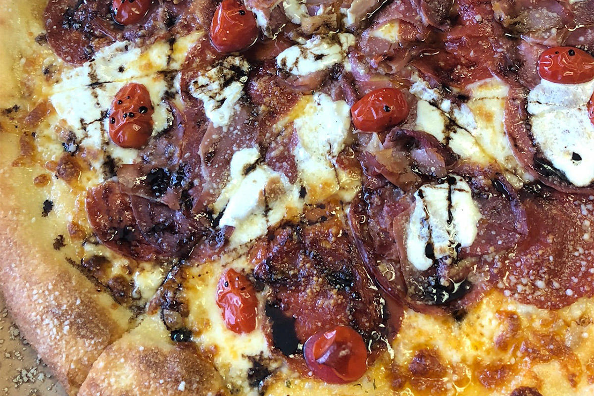 Come try our Northwood Pizza. Fresh mozzarella, salami, pepperoni, capicola, prosciutto, cherry toma Broadway Pizza & Subs West Palm Beach (561)855-6462