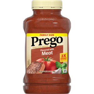 Prego® Italian Tomato Pasta Sauce Flavored With Meat, 45 OZ Jar (Case of 6) featured image