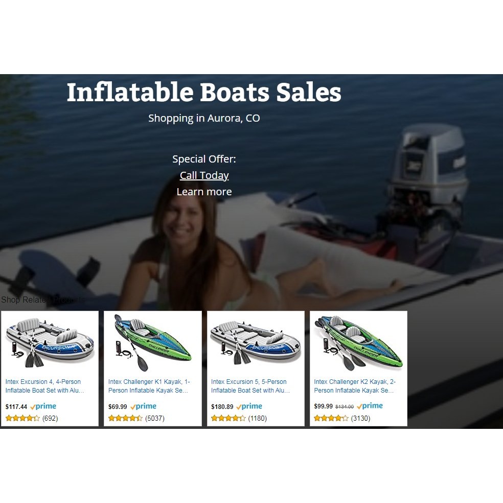 Inflatable Boats Sales Logo