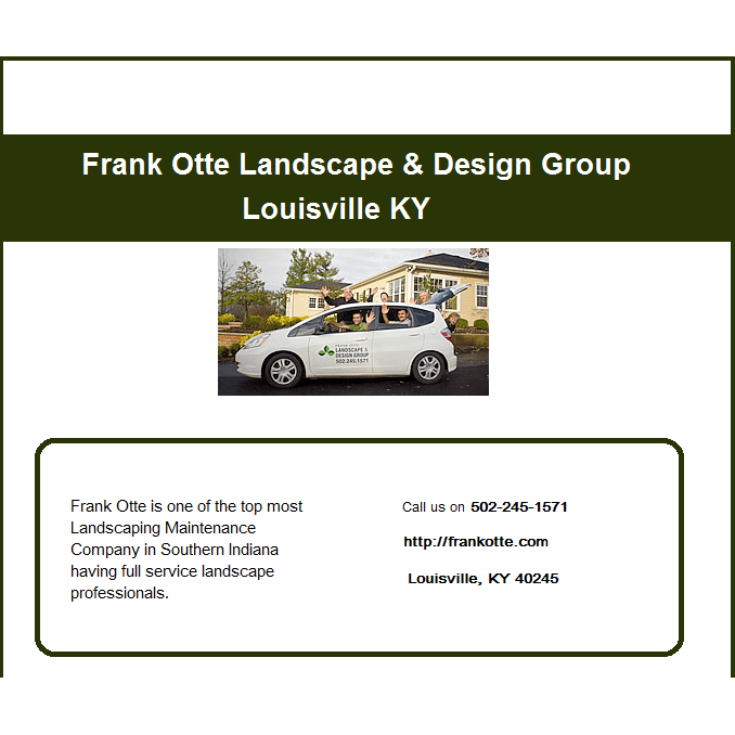 Frank Otte Landscape & Design Group - Louisville, KY 40245 - (502)245-1571 | ShowMeLocal.com