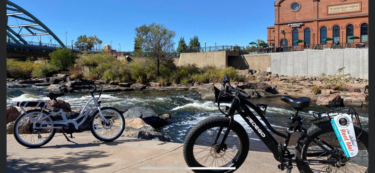 Rental bikes near Confluence Park.