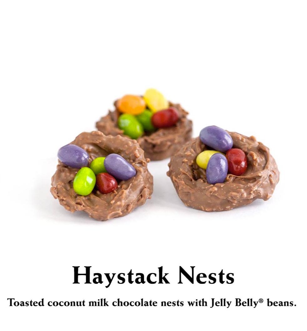 Add a touch of whimsy to Easter with Florence's Exquisite Chocolates' Haystack Bird Nests from Rexburg, ID