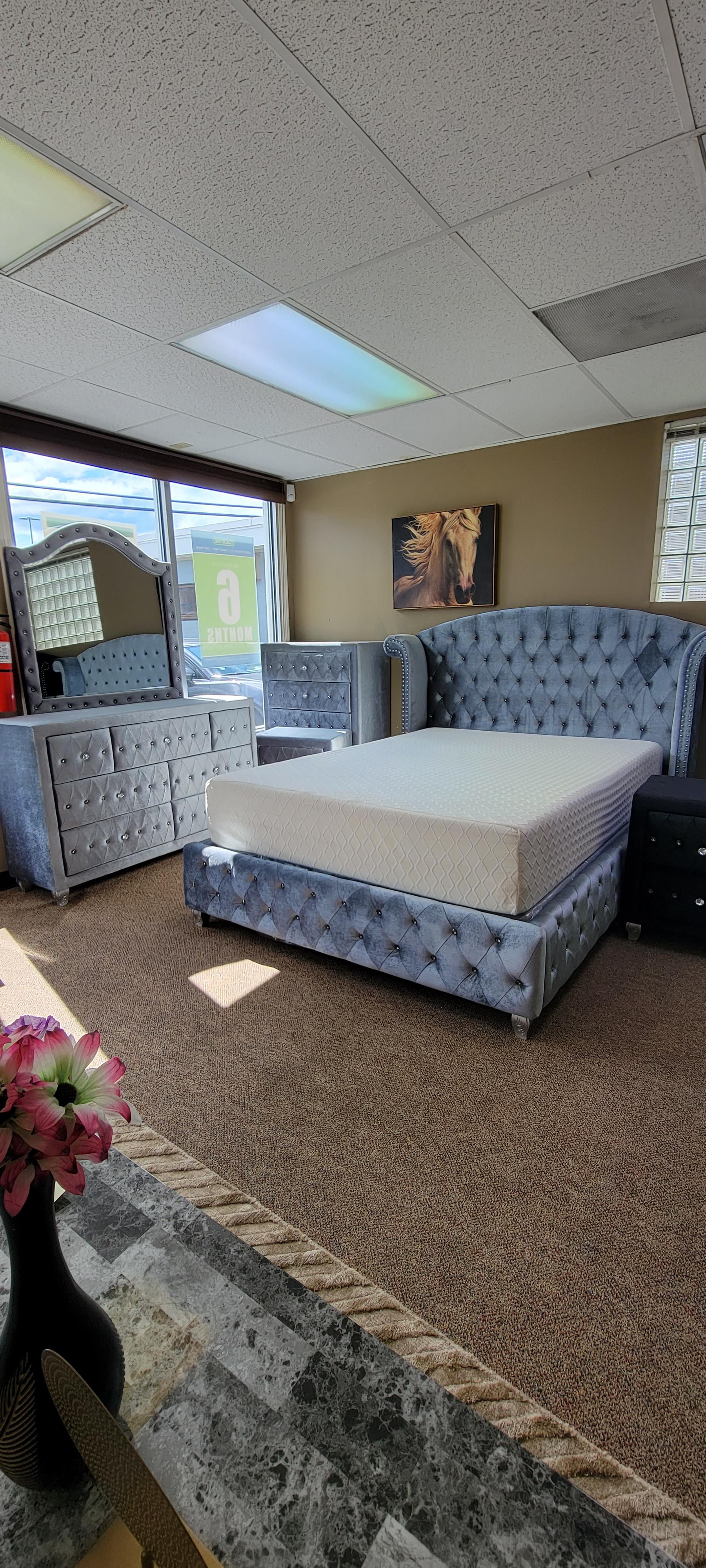 We all work hard for our money on a daily. Lets make your room over with this new bedroom set today. Get what you deserve at a price that is fair for you.