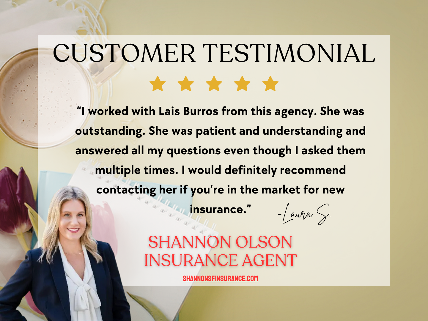 We appreciate your recommendation and support, Laura! 