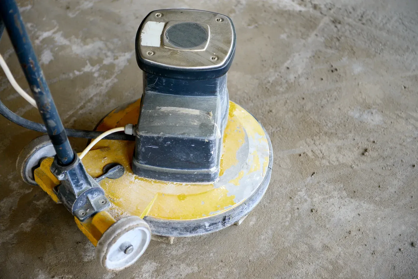 Industrial floor polishing equipment designed for concrete surface preparation, removing stains, smo 