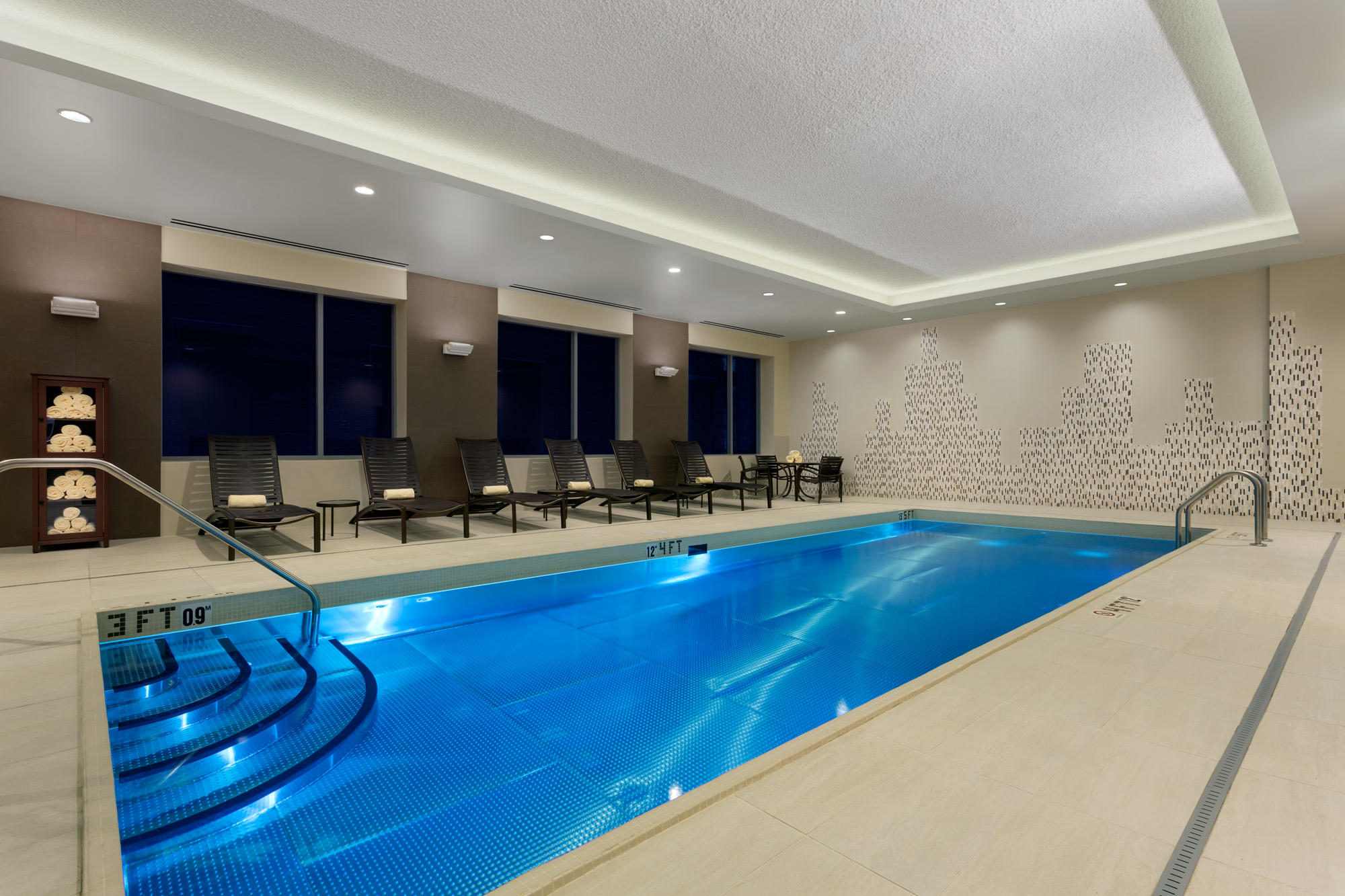 Swim laps or simply relax in the indoor heated pool at the Hyatt Place Chicago/Downtown-The Loop.