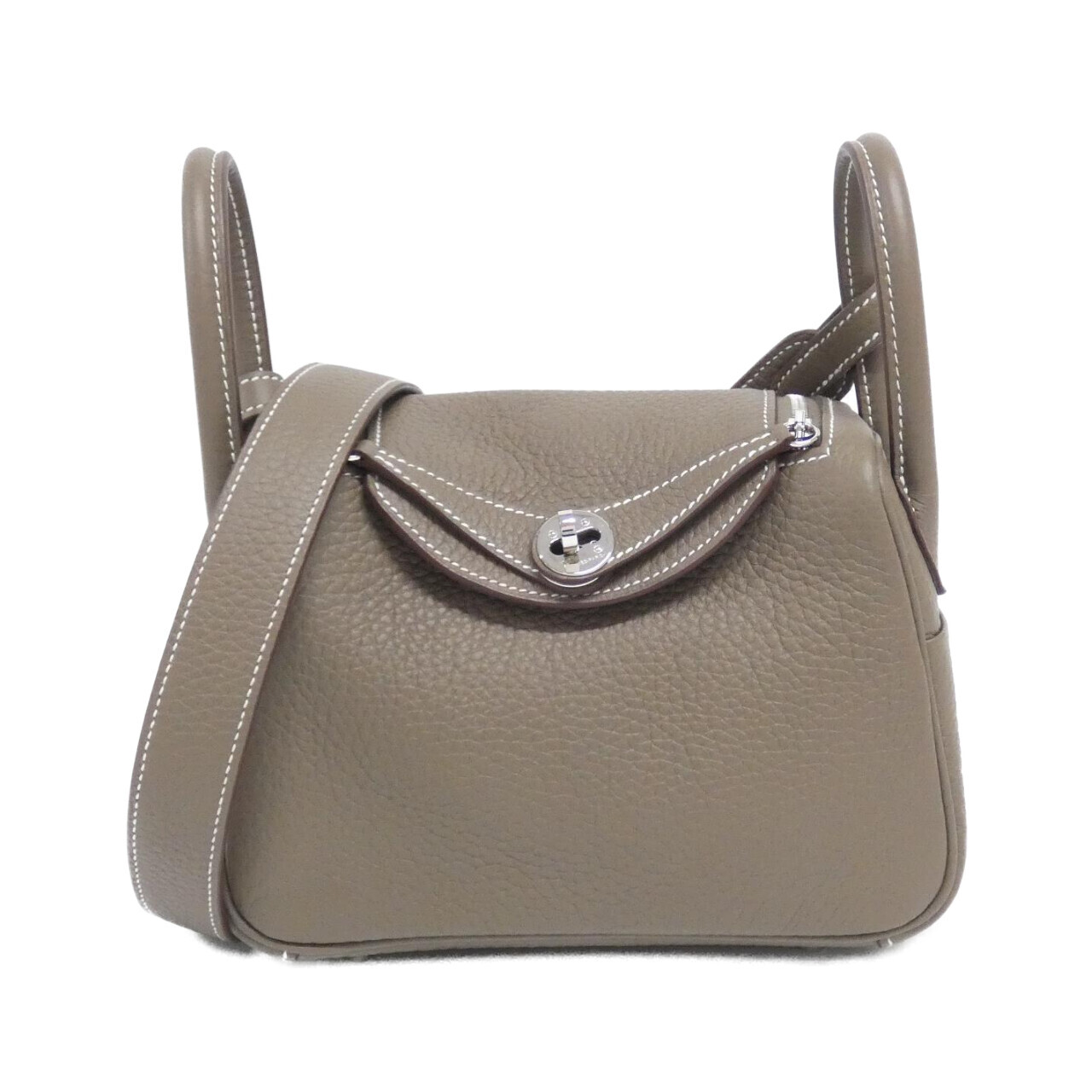 エルメス リンディ MINI 079086CKトリヨンクレマンス エトゥープ B刻印