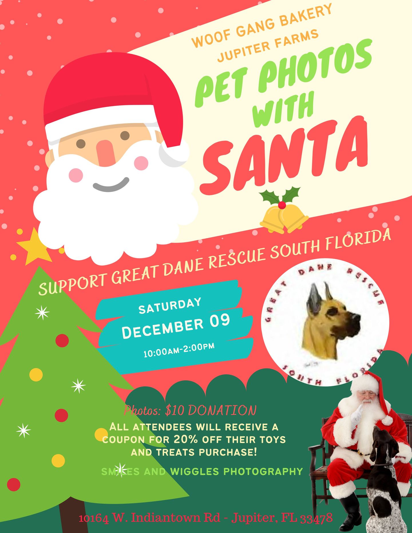 Image of Local Pet Event Photos with Santa Benefitting Great Day Rescue South Flori Nearby