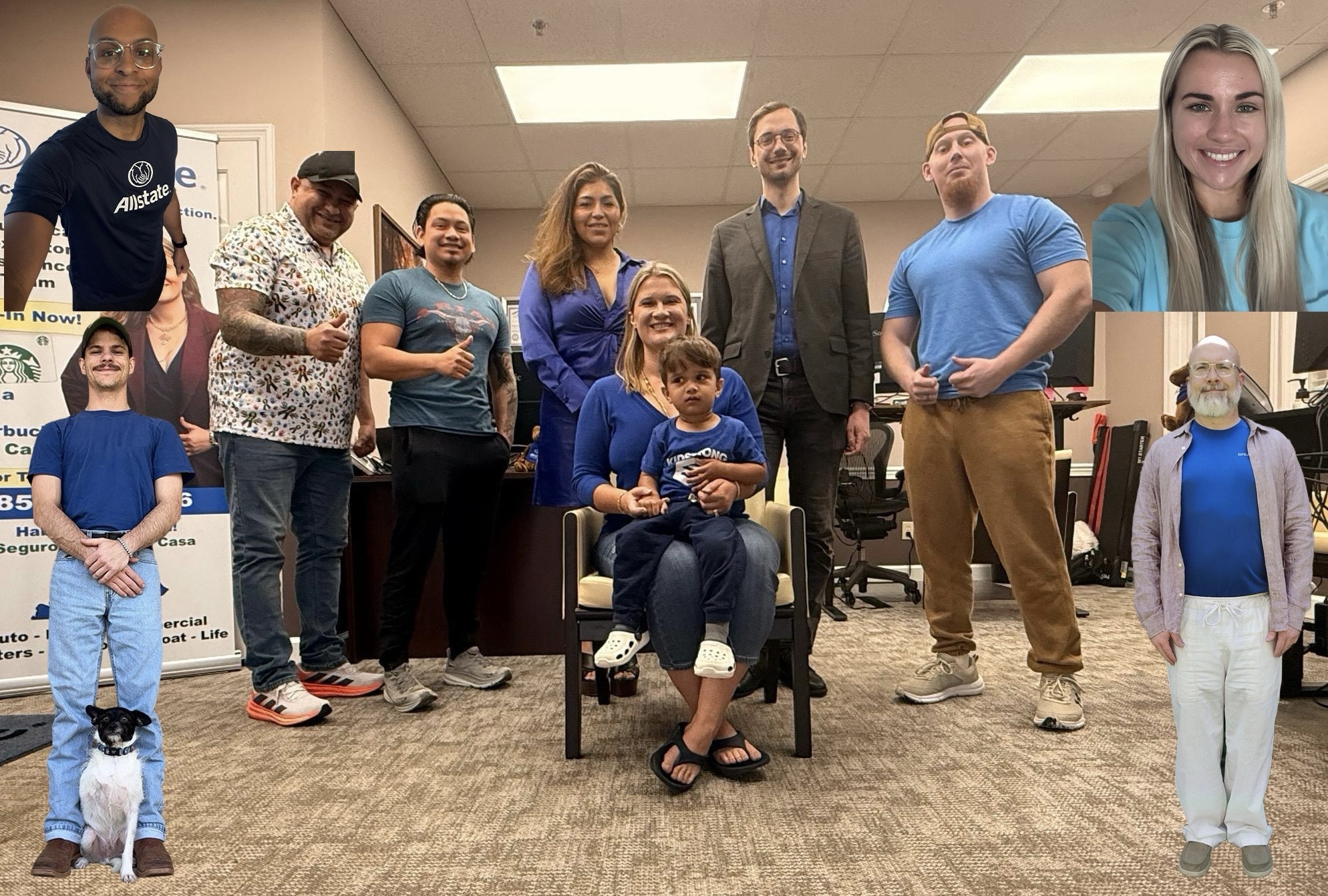 Wearing blue for Autism Awareness Day!