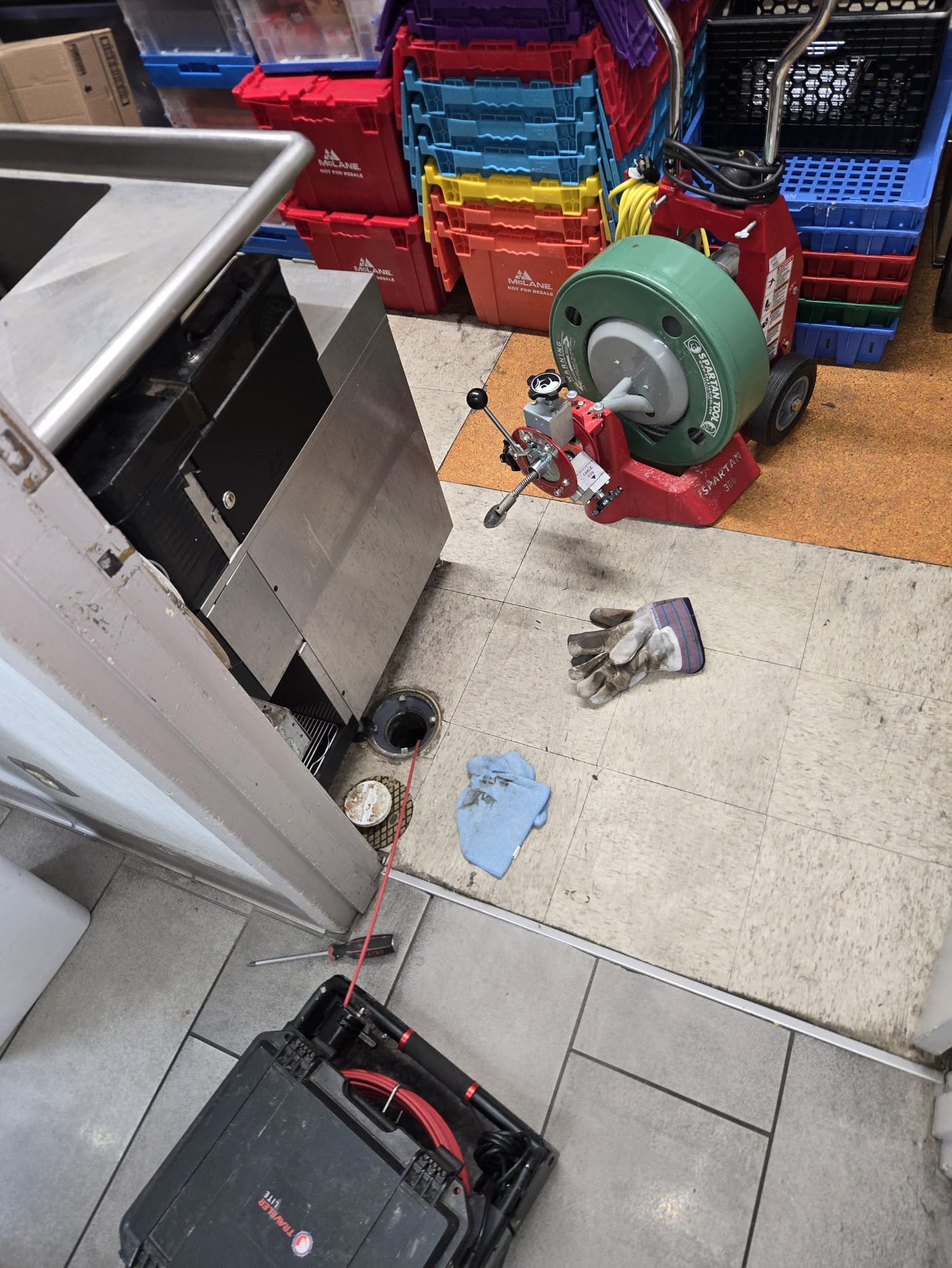 Commercial drain cleaning 