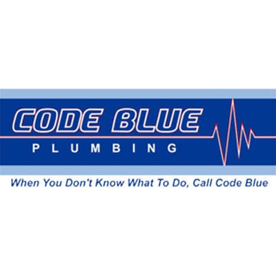 Code Blue Plumbing Logo