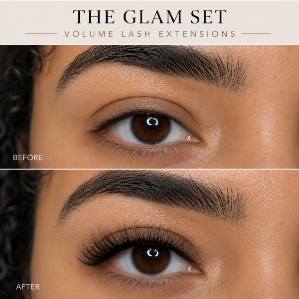 The Glam Set eyelash extensions at Avissa Salon in Ann Arbor deliver bold, full-volume lashes with d 