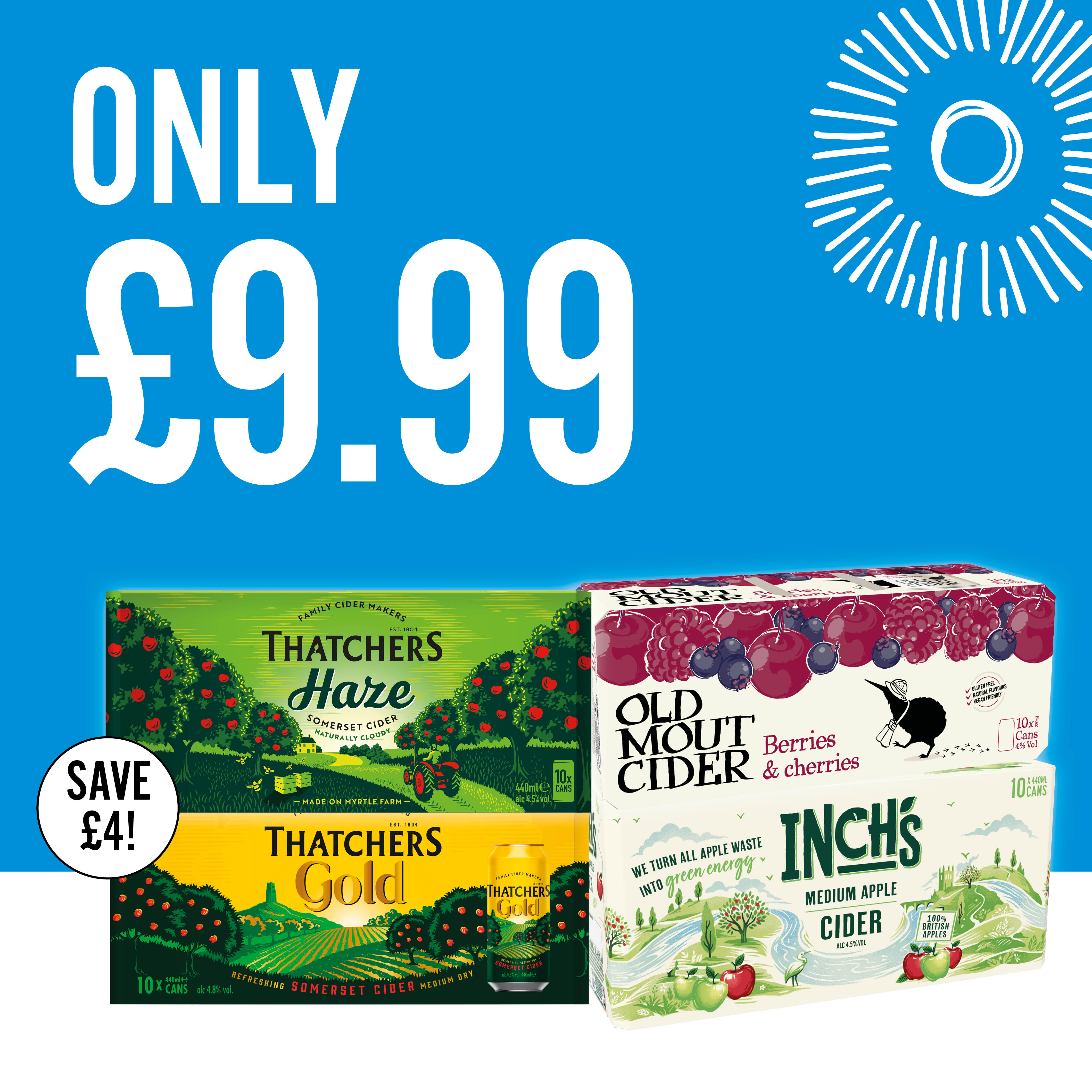 Only £9.99 on cider packs