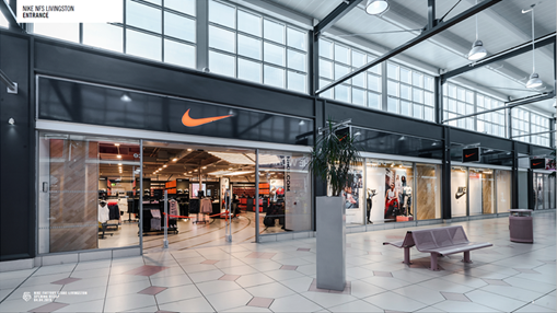 Store's Entrance Nike Factory Store Livingston Livingston 01506 466645