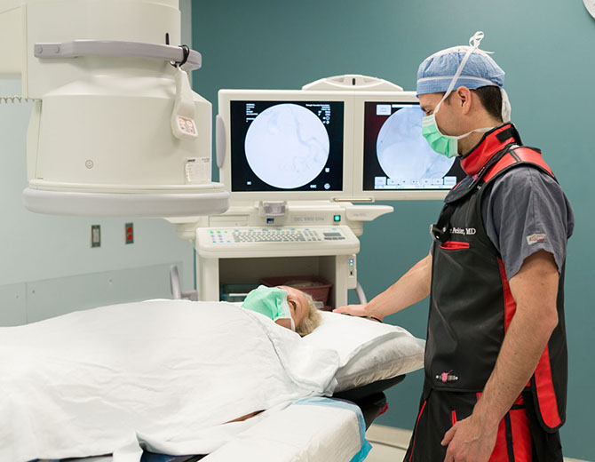 An expert staff member at Triangle Vascular Associates