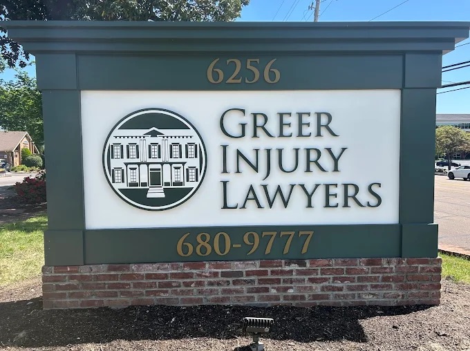 Greer Injury Lawyers Sign