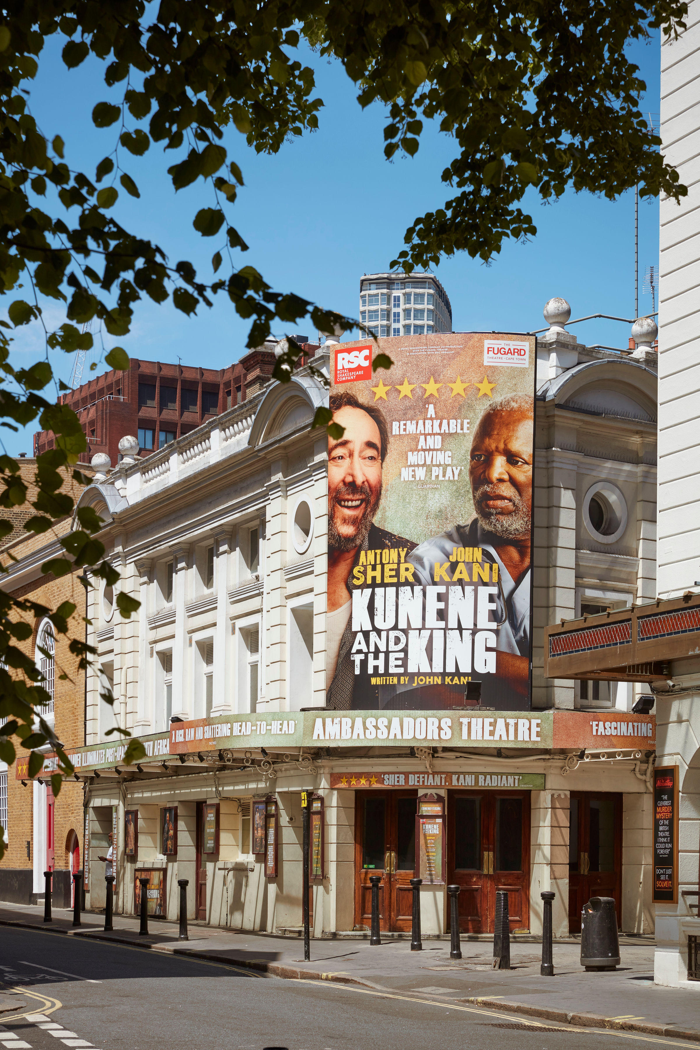 Front on view of Ambassadors Theatre