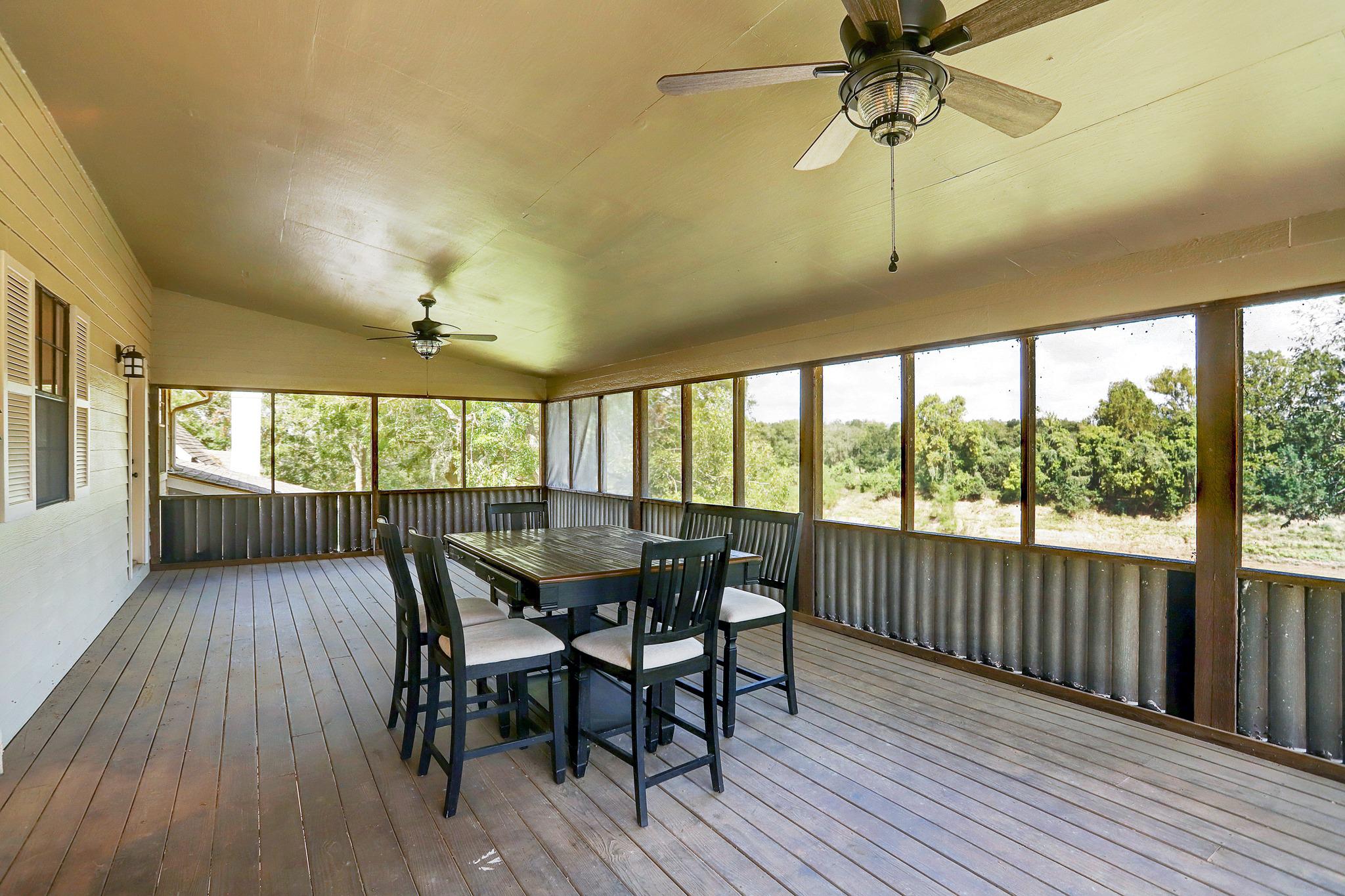 Patio of private residence in rehab facility