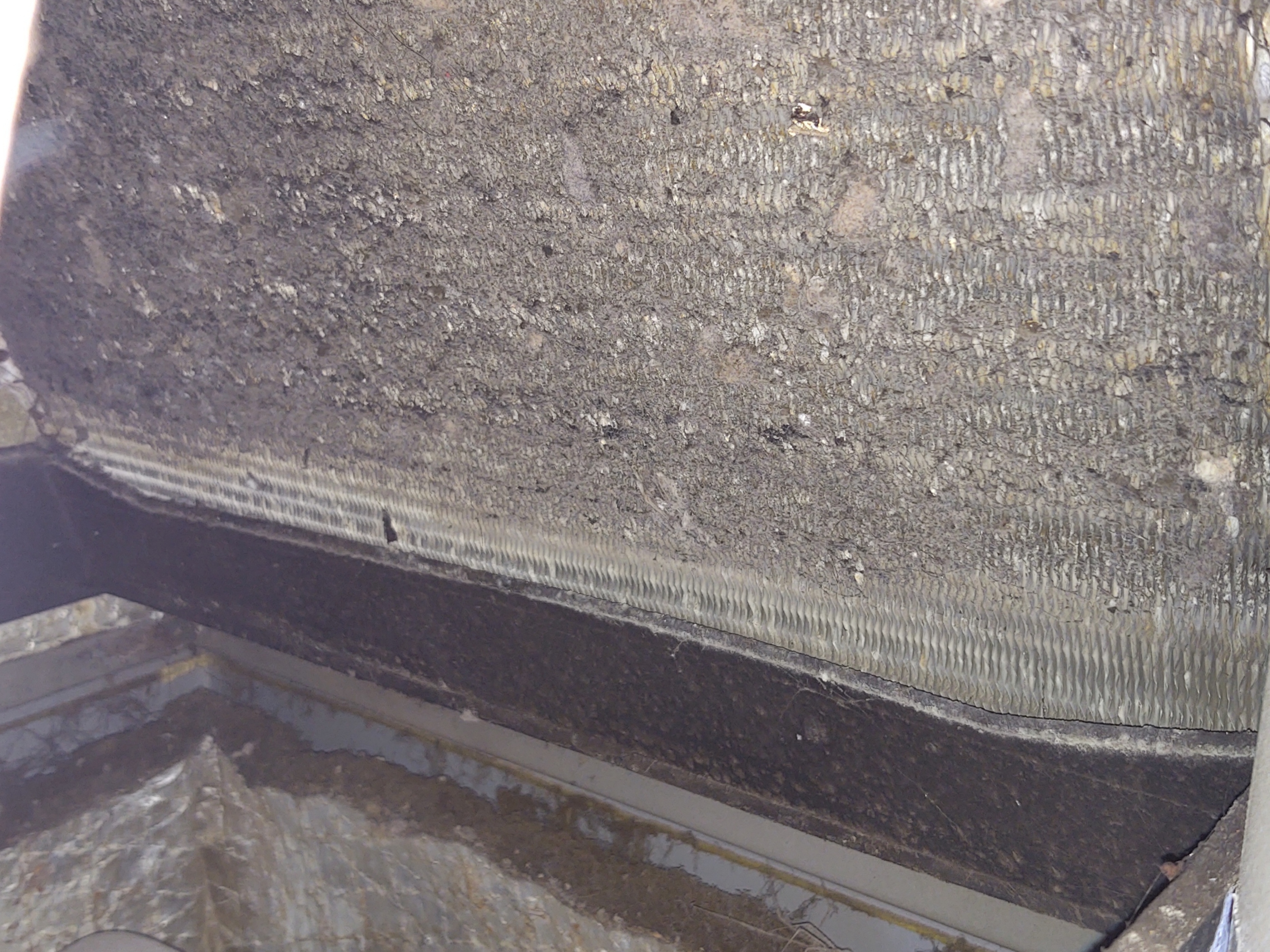 This is a clogged coil because the filter became dirty and failed.
