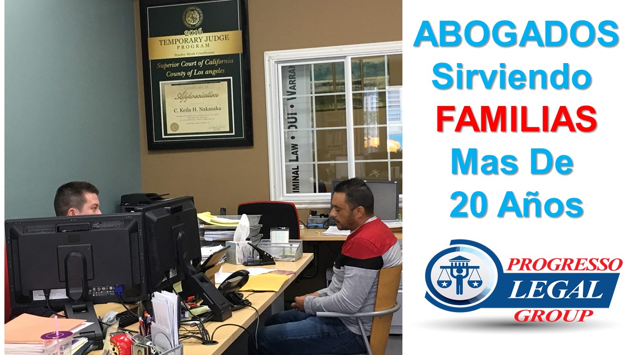 Progresso Legal Group, P.C. Abogados BilinguÌes de Defensa Criminal/Criminal Defense | Family Law/Ley de Familia, Custody/Custodia y Child Support | Immigration Court and Deportation /Corte de Inmigacion y Deportacion. Progresso Legal Group P.C. Serving Families for Over 35 Years Attorney Serving Families, with different Legal Procedures in the City and County of Los Angeles.